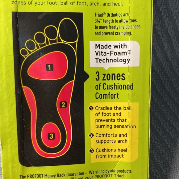 Pro foot Triad Orthotic insoles - Picture 4 of 4